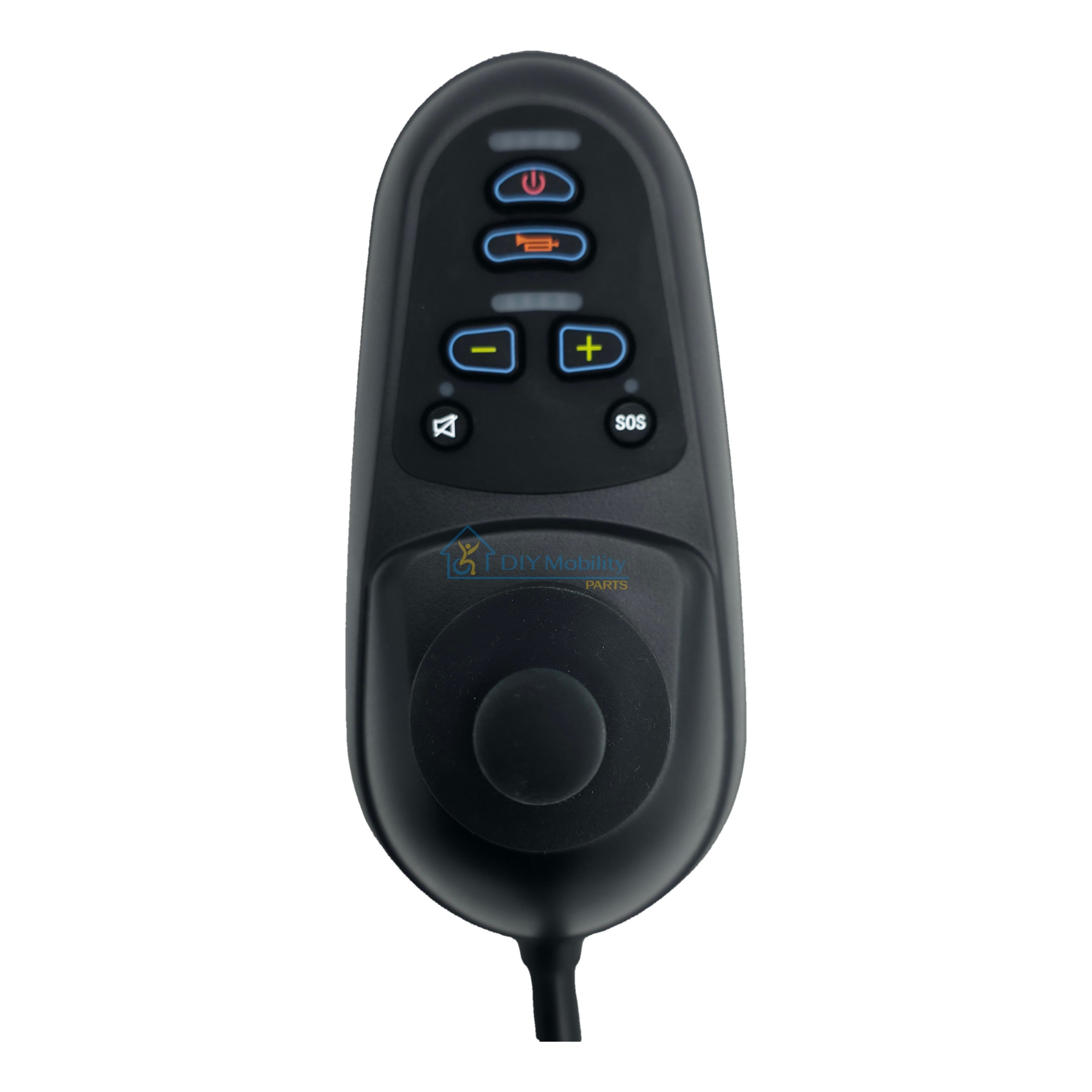 Top view of the Replacement joystick controller for Majestic IQ-8000 and Glide Care G5 Power Folding Electric Wheelchair. Model JRC01 Type X2435 35A.