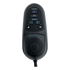 Top view of the Replacement joystick controller for Majestic IQ-8000 and Glide Care G5 Power Folding Electric Wheelchair. Model JRC01 Type X2435 35A.