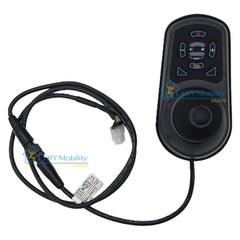 Top view of the replacement Joystick and controller for Journey Air Elite Electric Power Chair number showing joystick and cable