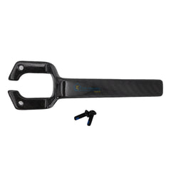 Top view of replacement carbon fiber Joystick Mounting Bracket for the Pride Jazzy Ultra Light and Jazzy Carbon Folding Power Wheelchairs Pride Mobility part MEC2304447