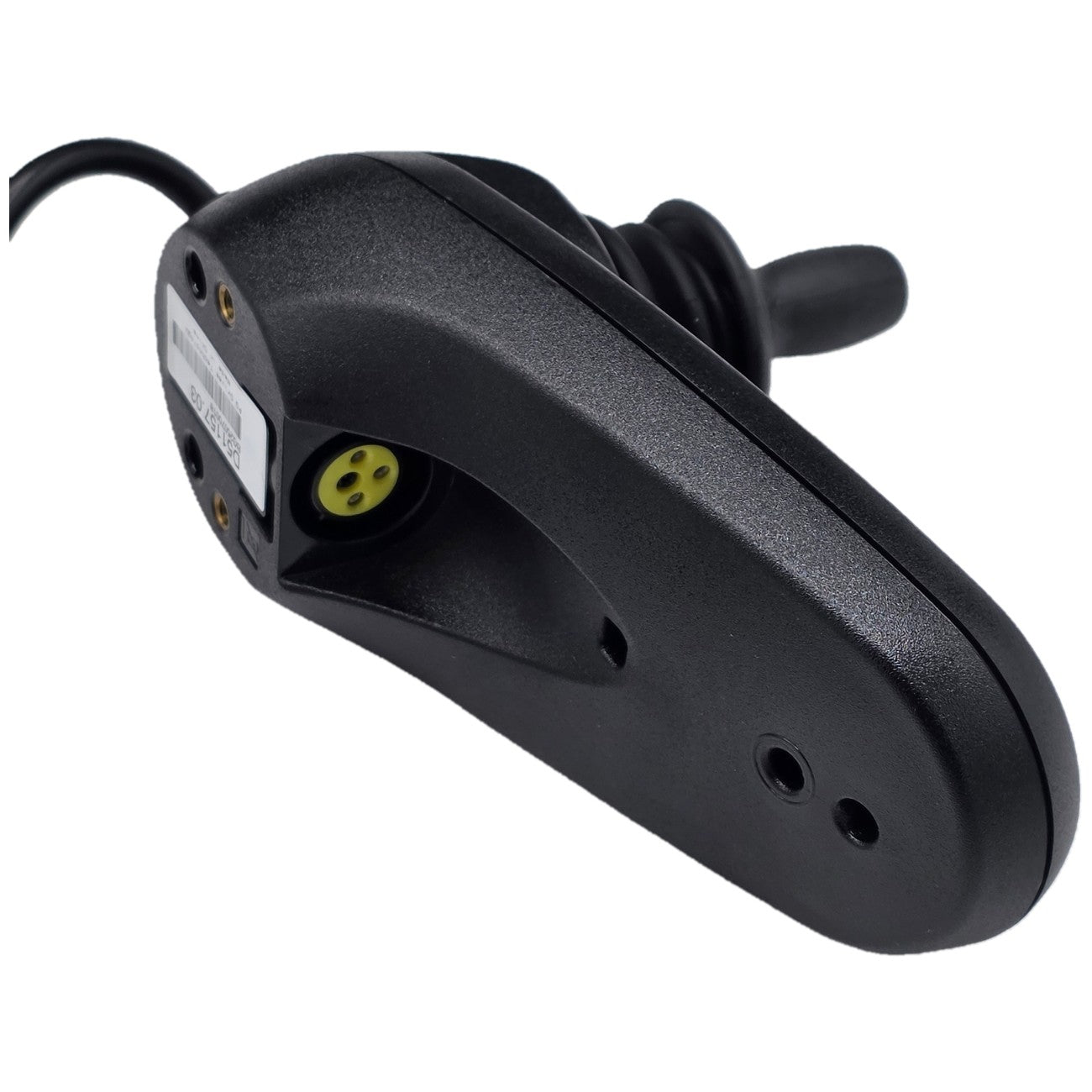 The PG Drives Technology D51157.03 Joystick Module for Pride and Jazzy Power Chair (D51157) showing yellow charging port