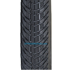 Close-up view of the Kenda Kwick Trax Wheelchair tire showing K-1053 tread