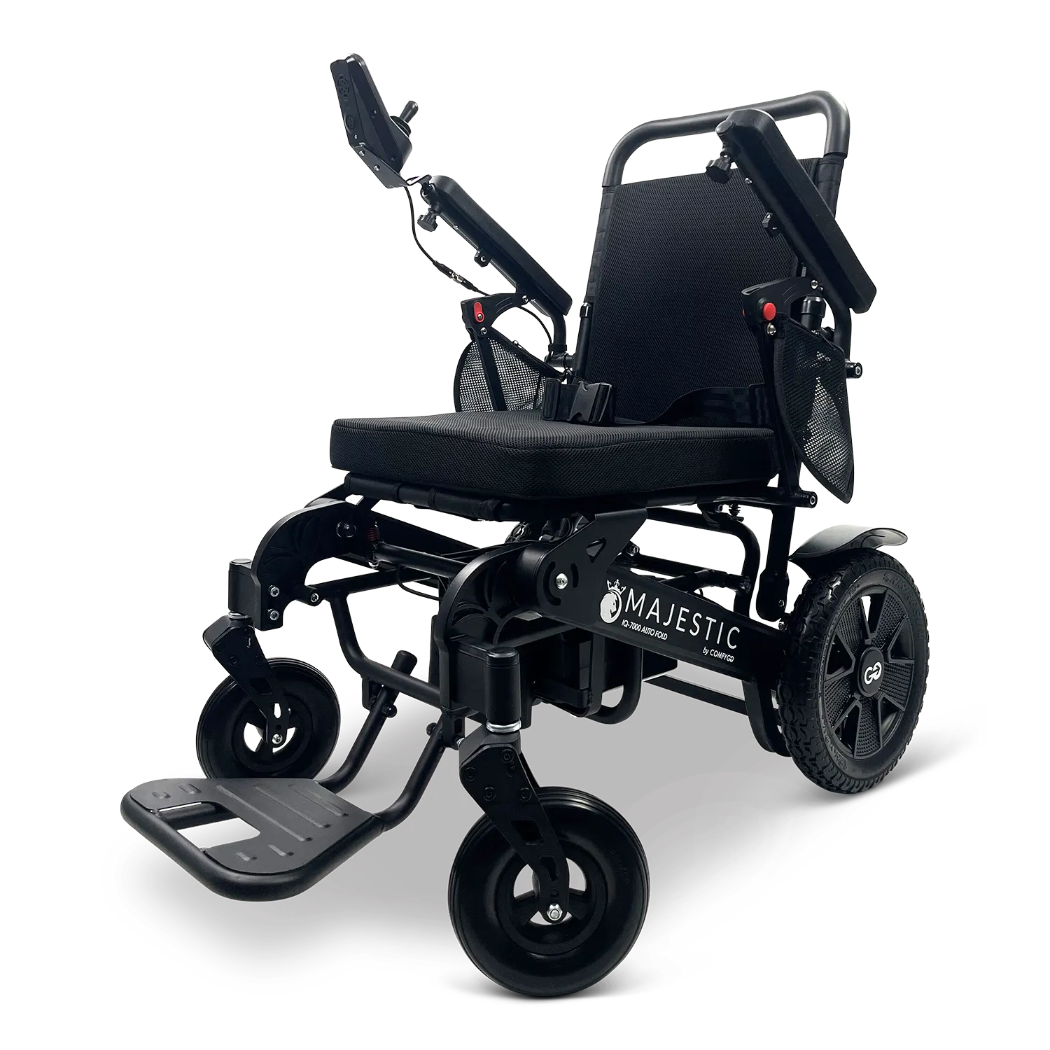 MAJESTIC IQ-7000 Auto Folding Remote Controlled Electric Wheelchair + Brushless Motor