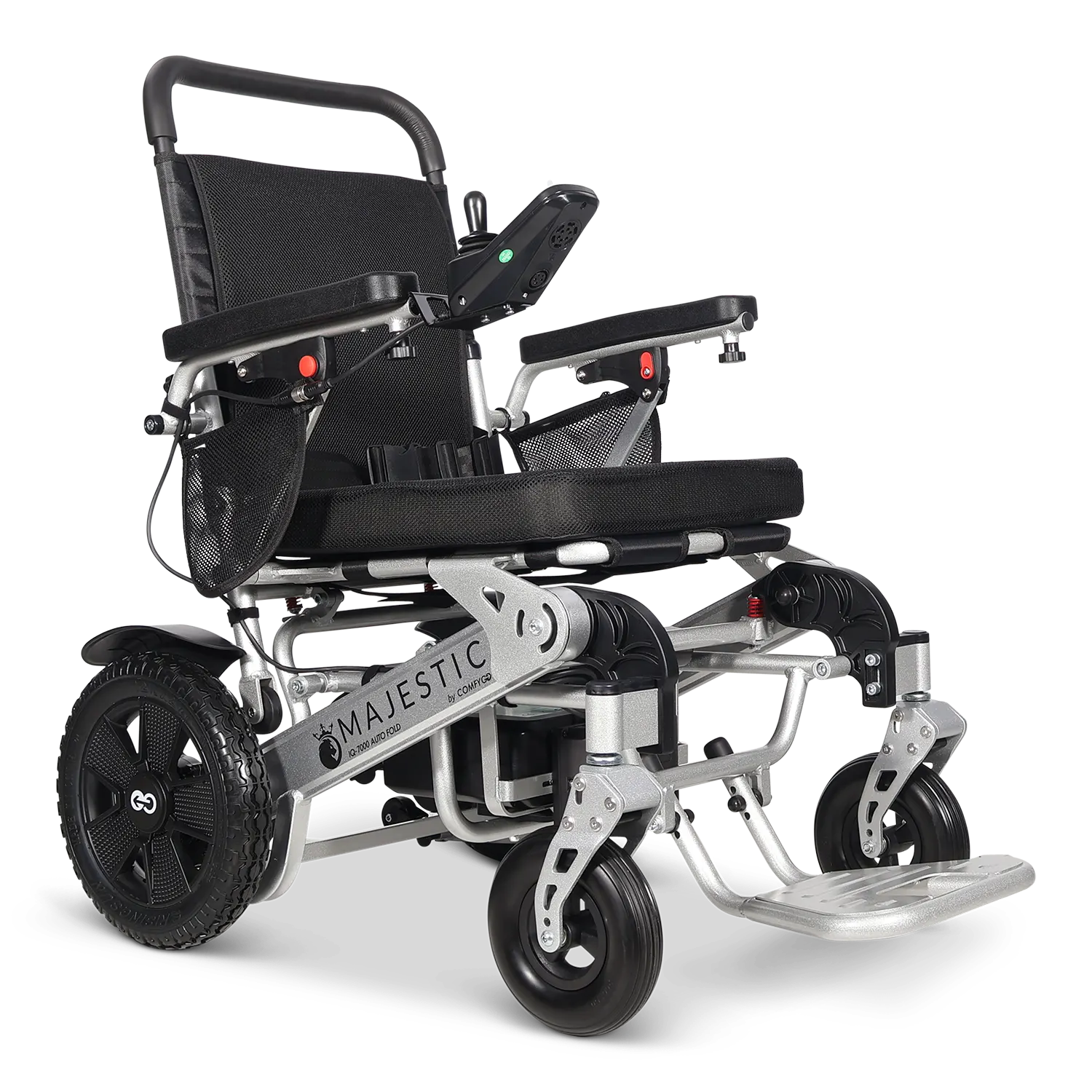 MAJESTIC IQ-7000 Auto Folding Remote Controlled Electric Wheelchair + Brushless Motor