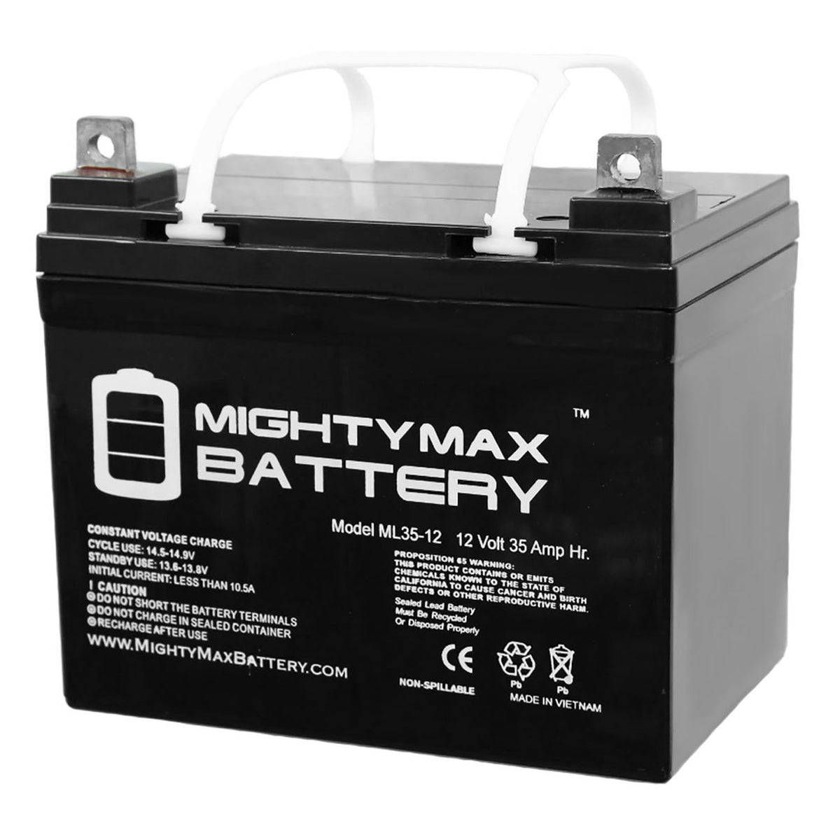 U1 (35 Ah) 12v SLA AGM Powerchair and Scooter Battery number ML35-12