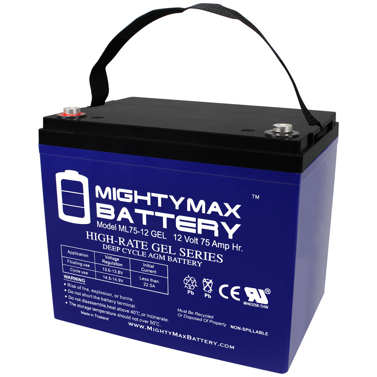 GROUP 24 12v (75 Ah) GEL Powerchair and Scooter Battery