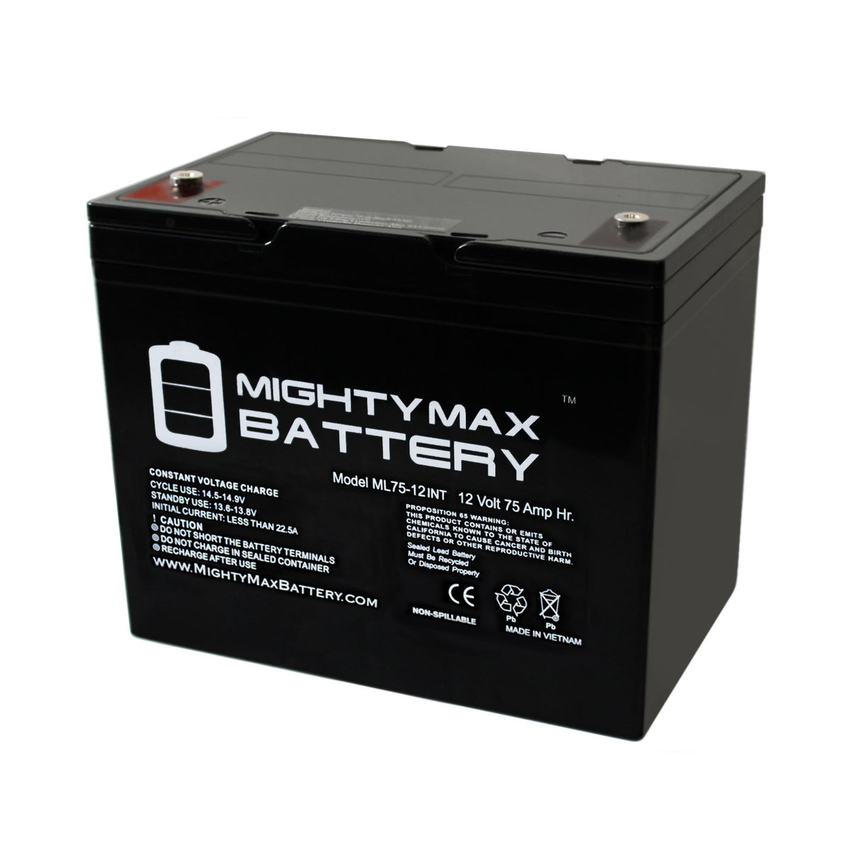 GROUP 24 (75 Ah) 12v Powerchair and Scooter Battery number ML75-12INT