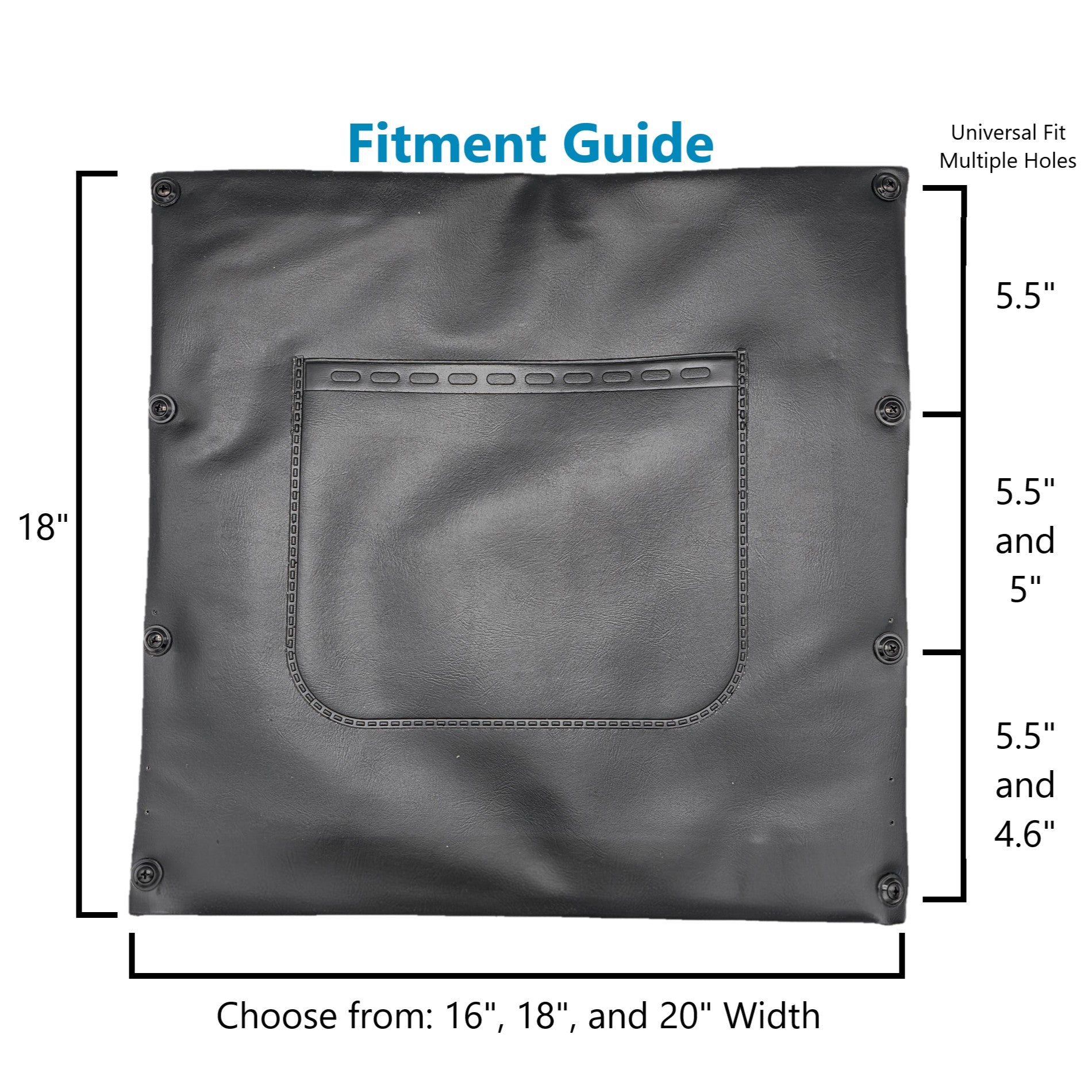 Universal Vinyl Seat Back Upholstery for Wheelchairs (18 Inch)