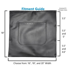 Universal Vinyl Seat Back Upholstery for Wheelchairs (18 Inch)