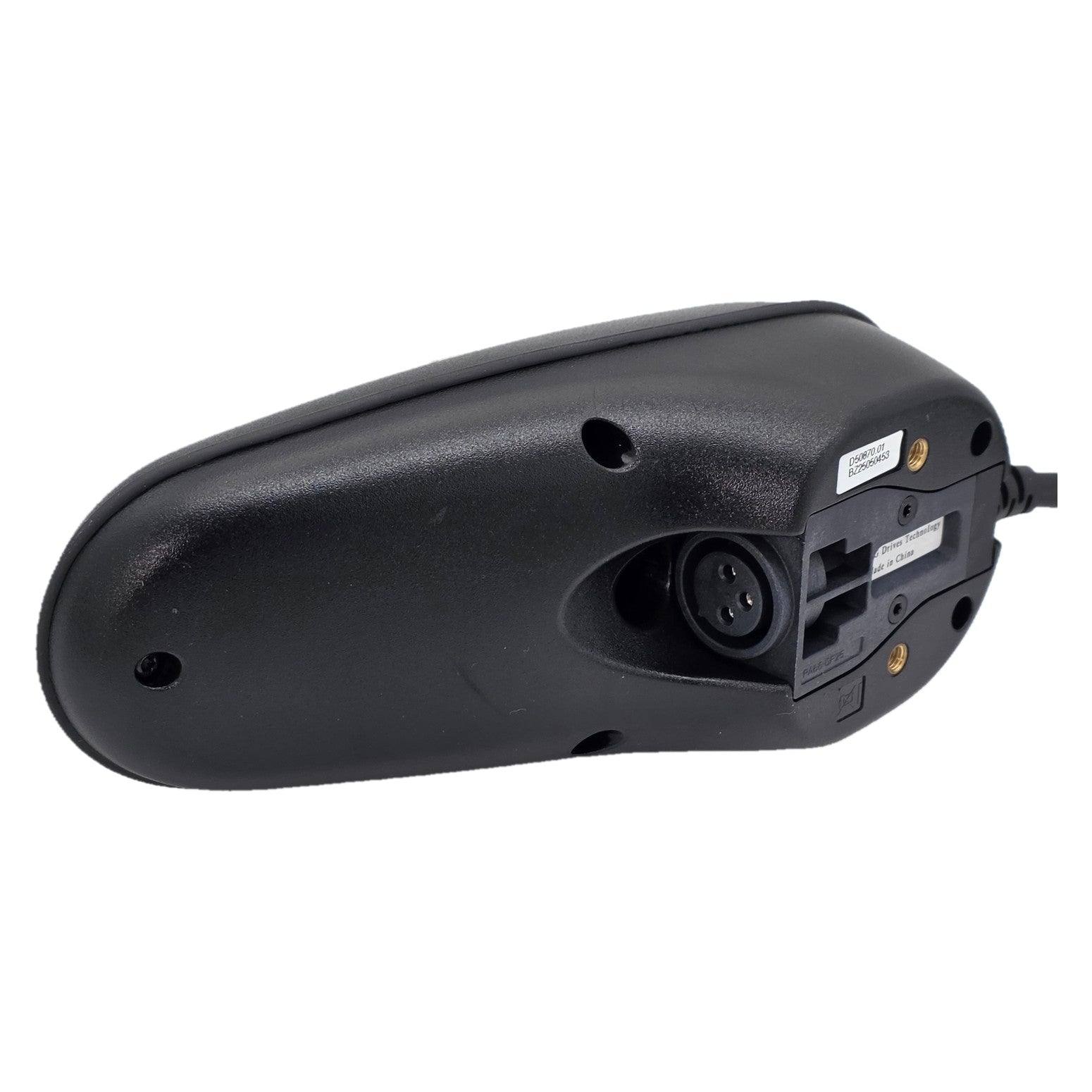 Bottom view of the PG Drives Technology D50870 joystick module with a reliable VR2 controller. Compatible with Pride, Jazzy, Invacare and other power wheelchairs.