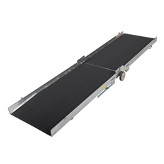 PVI Wheel-A-Bout Aluminum Wheelchair Ramp with Portable Wheels