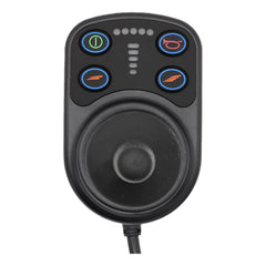 Top view of the PG Drives Technology D51807 nVR2 joystick module for Power wheelchairs