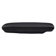 Side view of The Pride Armrest Pad for Jazzy and Baja Wheelchairs (14 Inch) features generous black foam padding for added comfort. MEC1803050