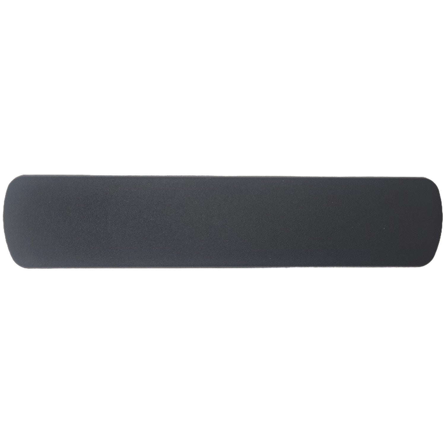 Top view of the Pride Quantum Edge Full Length Armrest Pad for Tru-Balance 3 (TB3) Seating with 14 Inch long in black