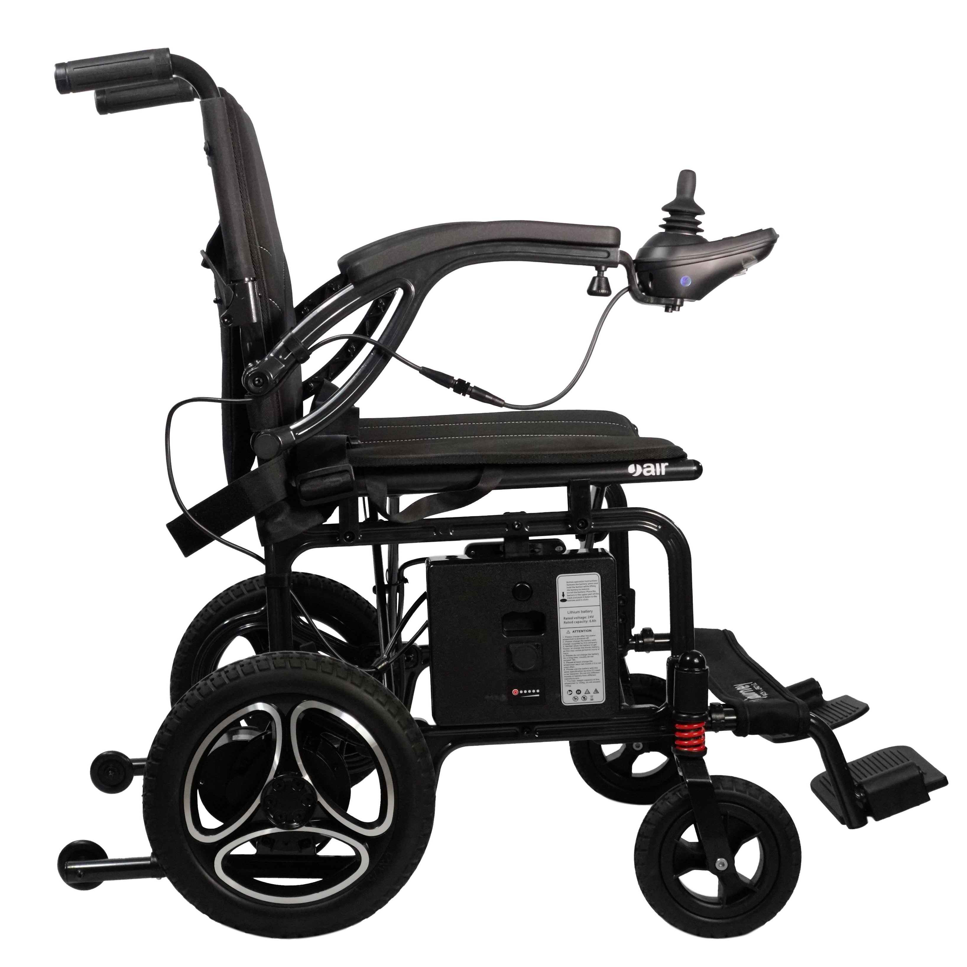 Experience unmatched freedom with the Air 2026 Lightweight Folding Power Chair by Journey Health. Redesigned with larger wheels, powerful brushless motors, and foldable for easier transport.