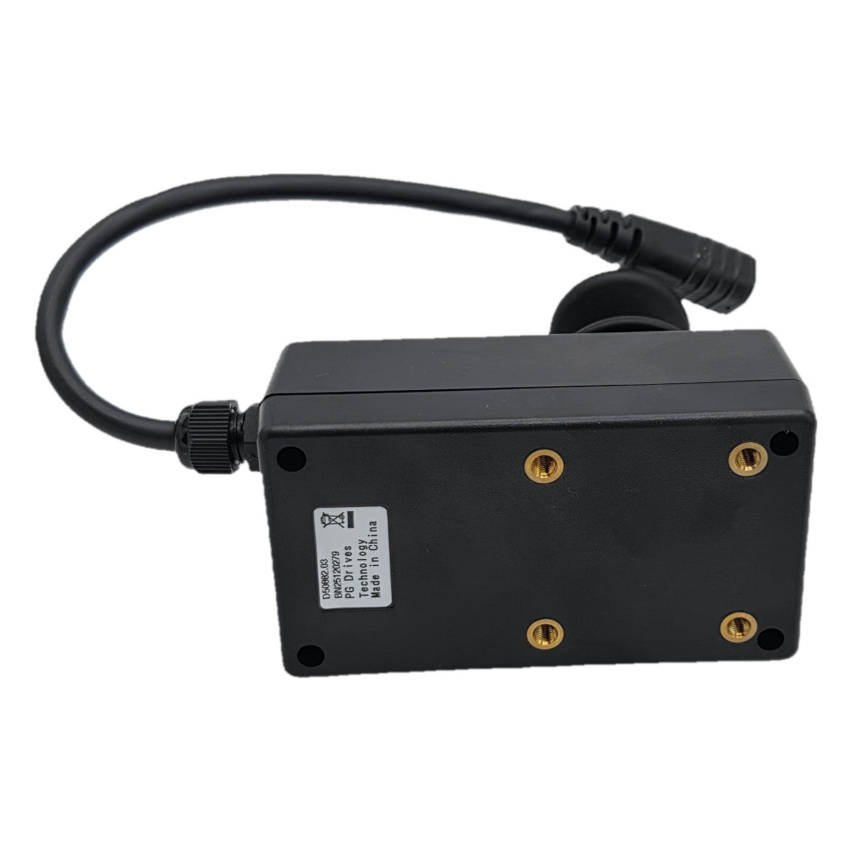 Bottom view of the Replacement R-Net Attendant Joystick Remote for Permobil Power Wheelchairs PG Drives Technology D50882.
