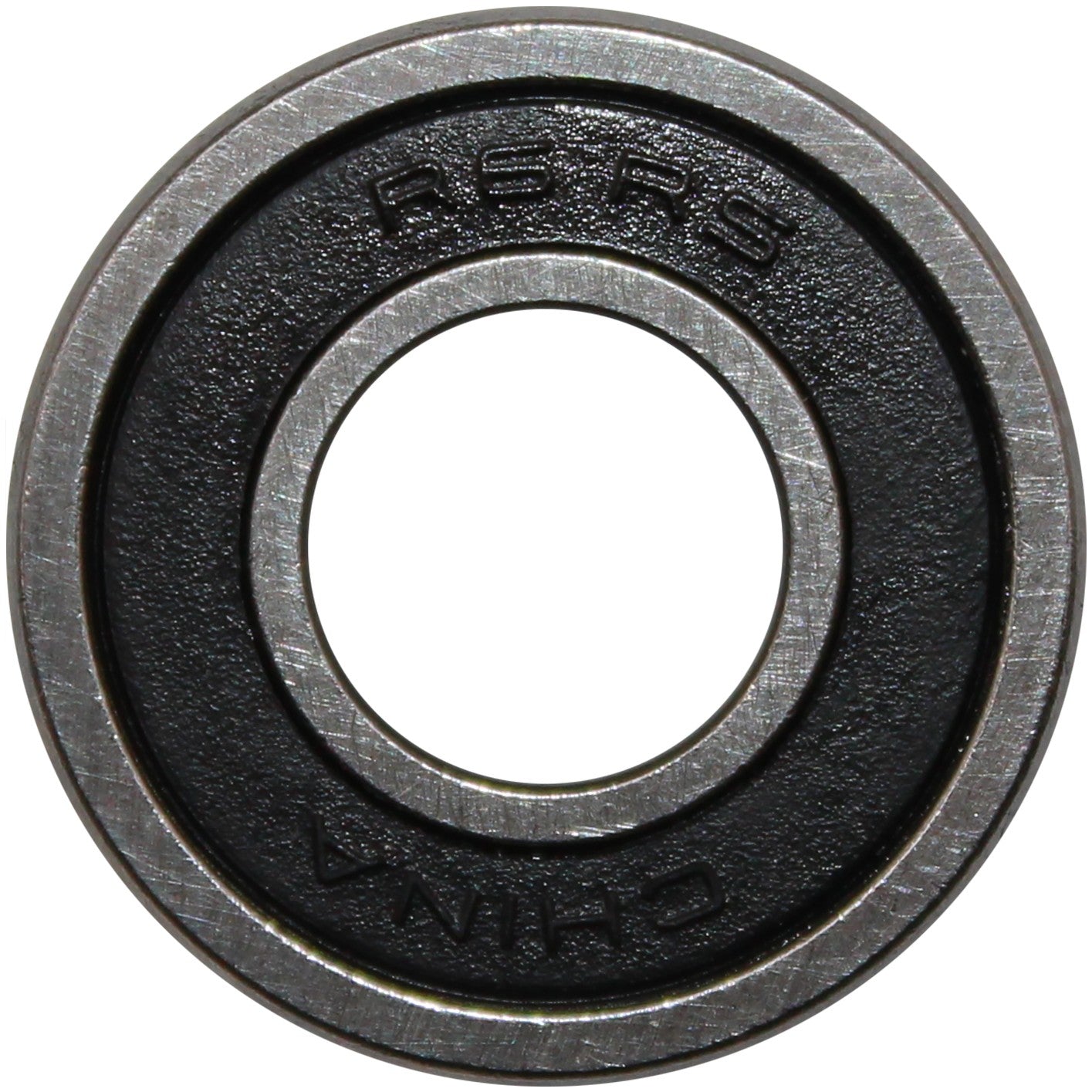 Front view of the R6RS (or 1604Z) Precision Wheelchair or Scooter Bearing showing R6 RS marking