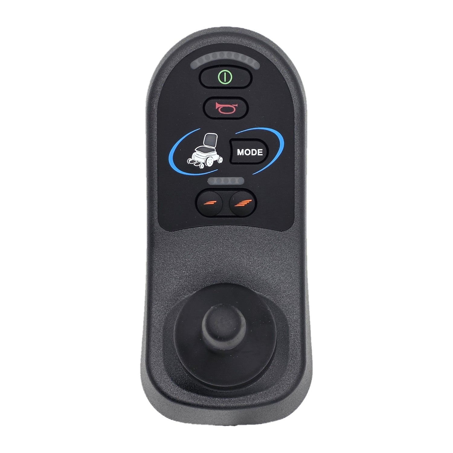Top view showing replacement R-Net Joystick Remote for Power Wheelchairs (PG Drives D51122)