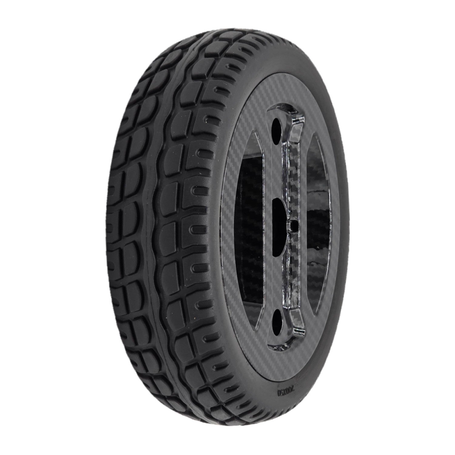 200x50 Rear Drive Wheel Assembly for Pride Go Go Carbon Electric Scooter. Fits the left or right side rear drive wheels.