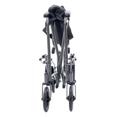 Folded view of the Lightweight transport wheelchair designed for travel and daily use. Easy to fold, compact, and simple to push for smooth mobility and convenience.