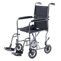 Lightweight transport wheelchair designed for travel and daily use. Easy to fold, compact, and simple to push for smooth mobility and convenience.