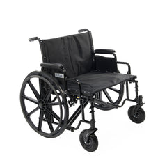 The Titus Heavy-Duty Wheelchair (K7) features an ultra sturdy design for patients with wider seat and higher weight capacity requirements. For home and clinic use