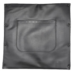 Universal replacement vinyl seat back upholstery in 16, 18, and 20 inch widths. Seat installs in minutes and features universal mounting holes.