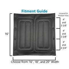 Universal Vinyl Seat Upholstery for Wheelchairs (16 Inch) fits many popular wheelchair brands. Easy installation and features universal mounting hole.