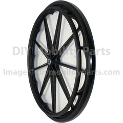 24 in. 9 Spoke Wheelchair Mag Wheel with 2 3/16 in. Hub and Tire number RW181