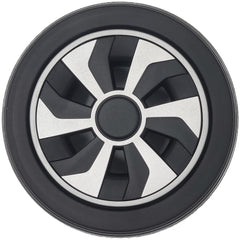 Top view of WHL1706146 showing 6 x 2 in. Caster Wheel Assembly for Jazzy Air 2 Power Wheelchair with black hub and wheel shown