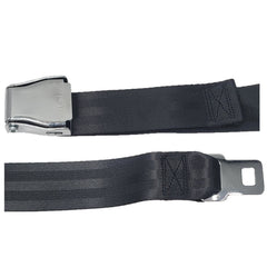 Close up view of the Wheelchair Seat Belt with Airline style Buckle for power chairs and electric scooters
