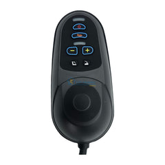 Top view of the Replacement joystick controller for the Majestic IQ-7000 Classic Autofolding Electric Wheelchair with 6 buttons. Model X2435B 35A