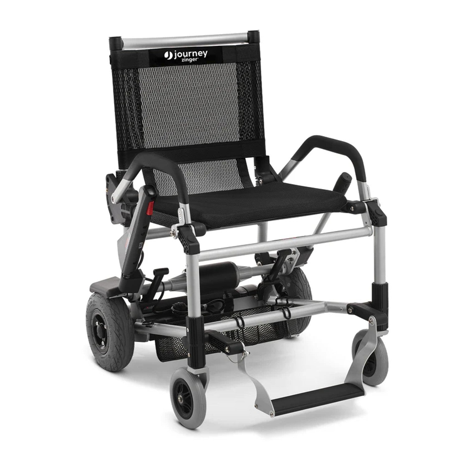 Zinger Electric Folding Power Chair by Journey Health shown in black