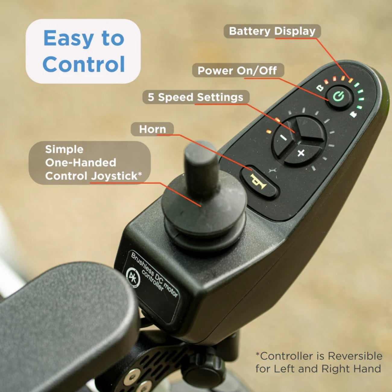 Experience unmatched freedom with the portable lightweight Zoomer Electric Folding Power Chair by Journey Health. Easy to control joystick