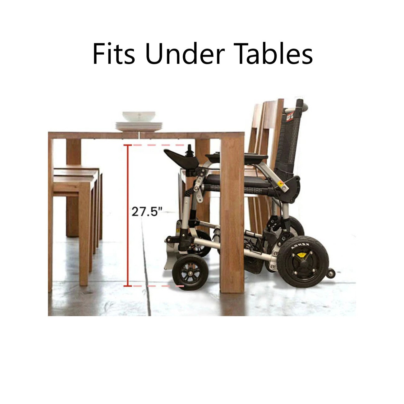 Experience unmatched freedom with the portable lightweight Zoomer Electric Folding Power Chair by Journey Health. Fits under tables