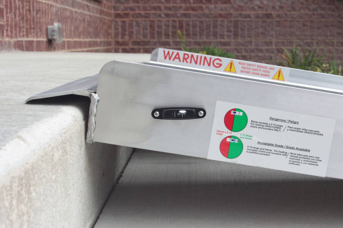 PVI Folding Aluminum Bariatric Wheelchair/Scooter Ramp 36 in. Wide