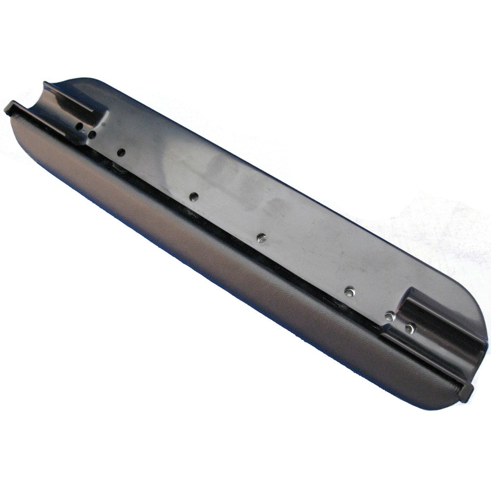 Back view of the Wheelchair Armrest Pad / Waterfall Full Length in Vinyl showing mounting holes